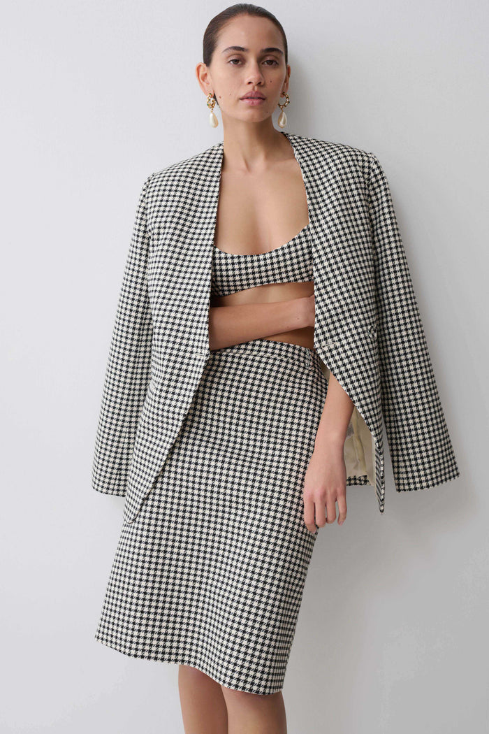 Darcie Drop Shoulder Suiting Blazer Kazayağı