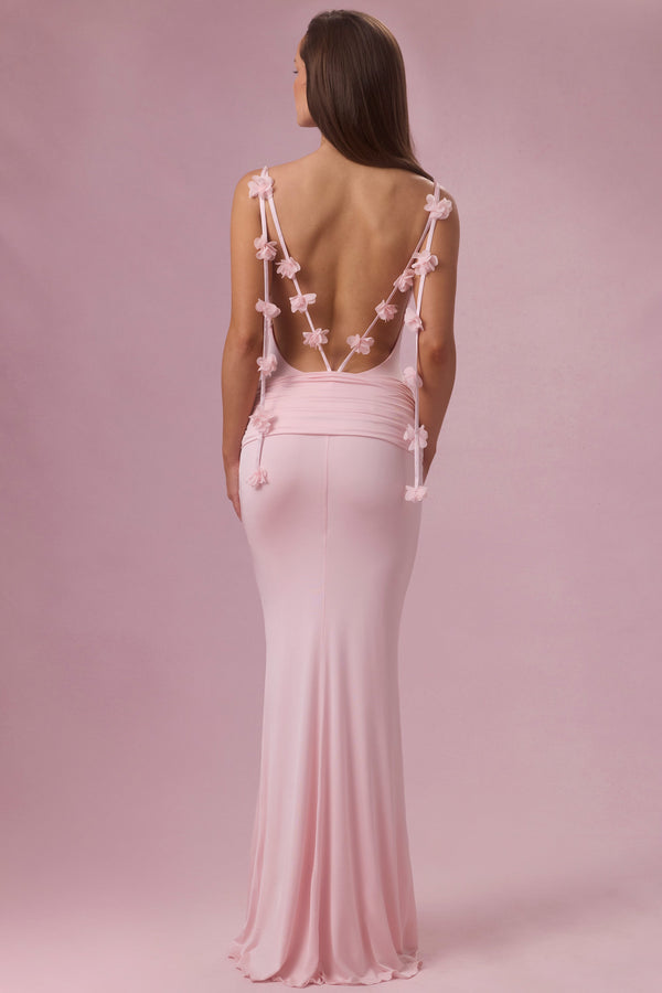 Draped Jersey Dress Baby Pink