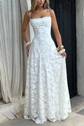 DOKULU JAKARLI MAXİ ELBİSE