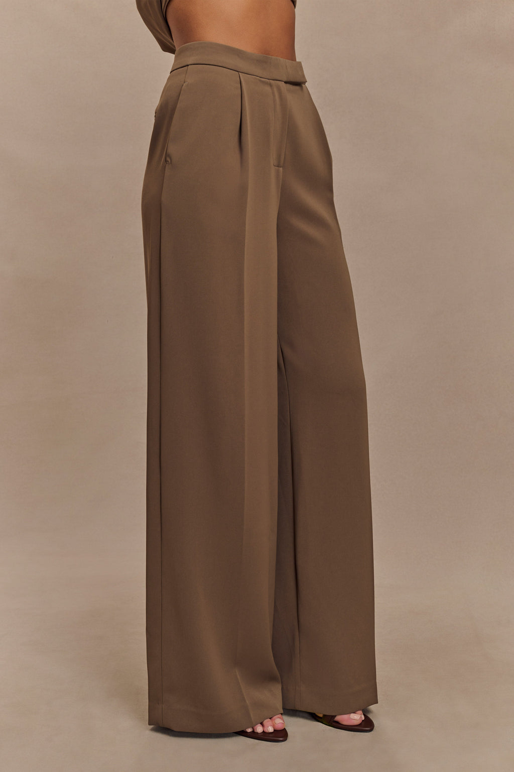 Faith Suiting Bol Paça Pantolon Cacao Kahve