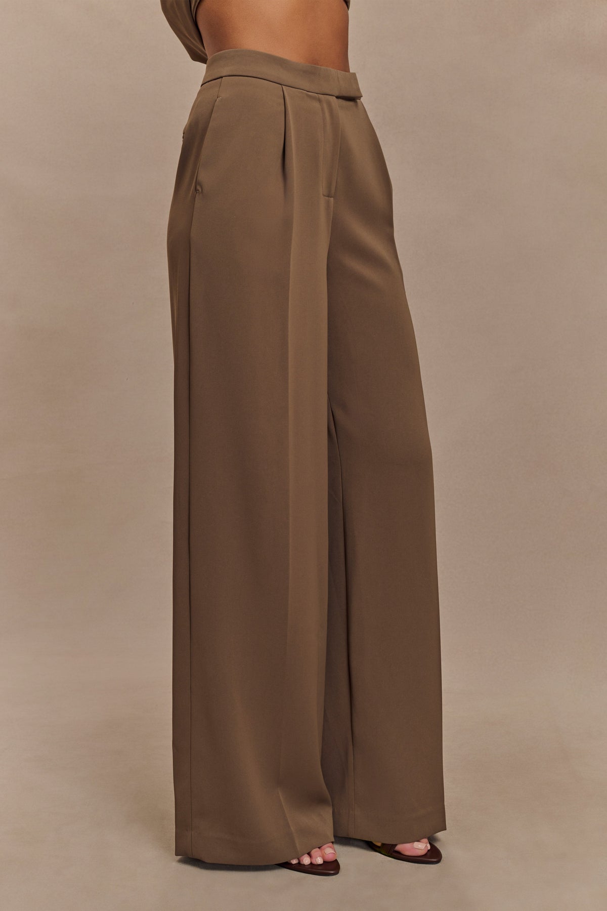 Faith Suiting Bol Paça Pantolon Cacao Kahve