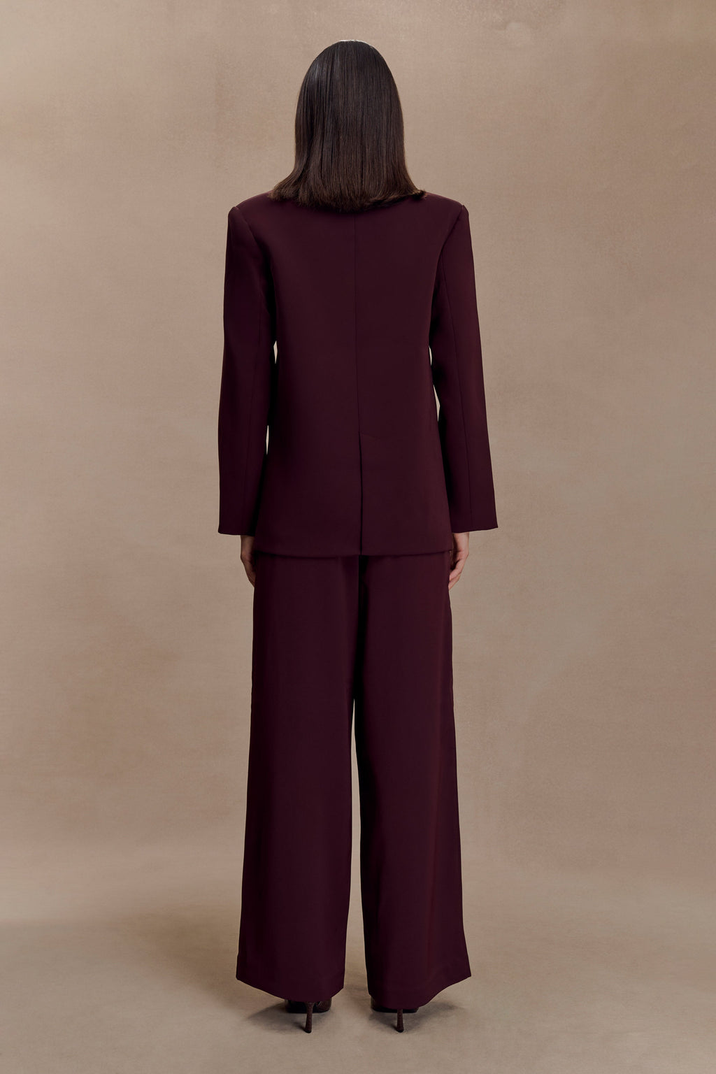 Arlo Bol Paça Suiting Pantolon Mahogany