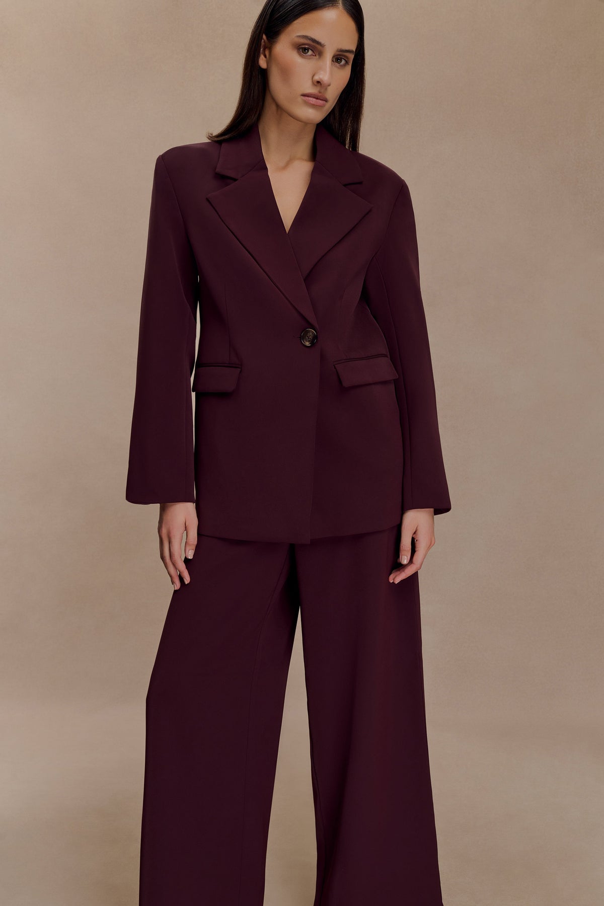 Mateo Oversize Blazer Mahogany