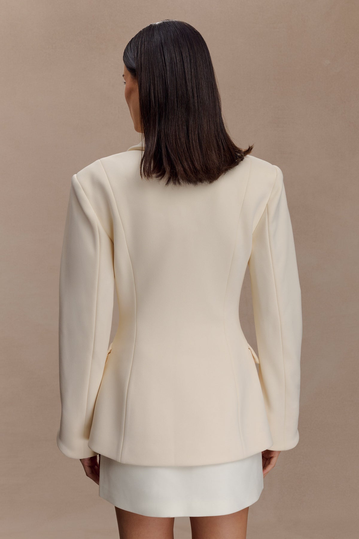 Wesley Structured Blazer Buttercream