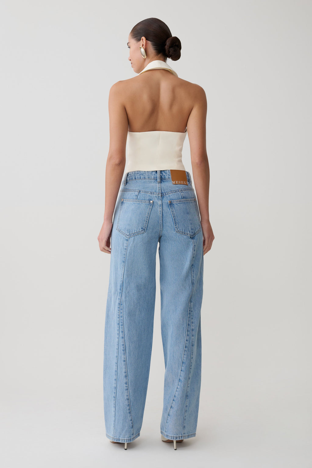 Roy Mid Bel Bol Paça Denim Jean Classic Mavi