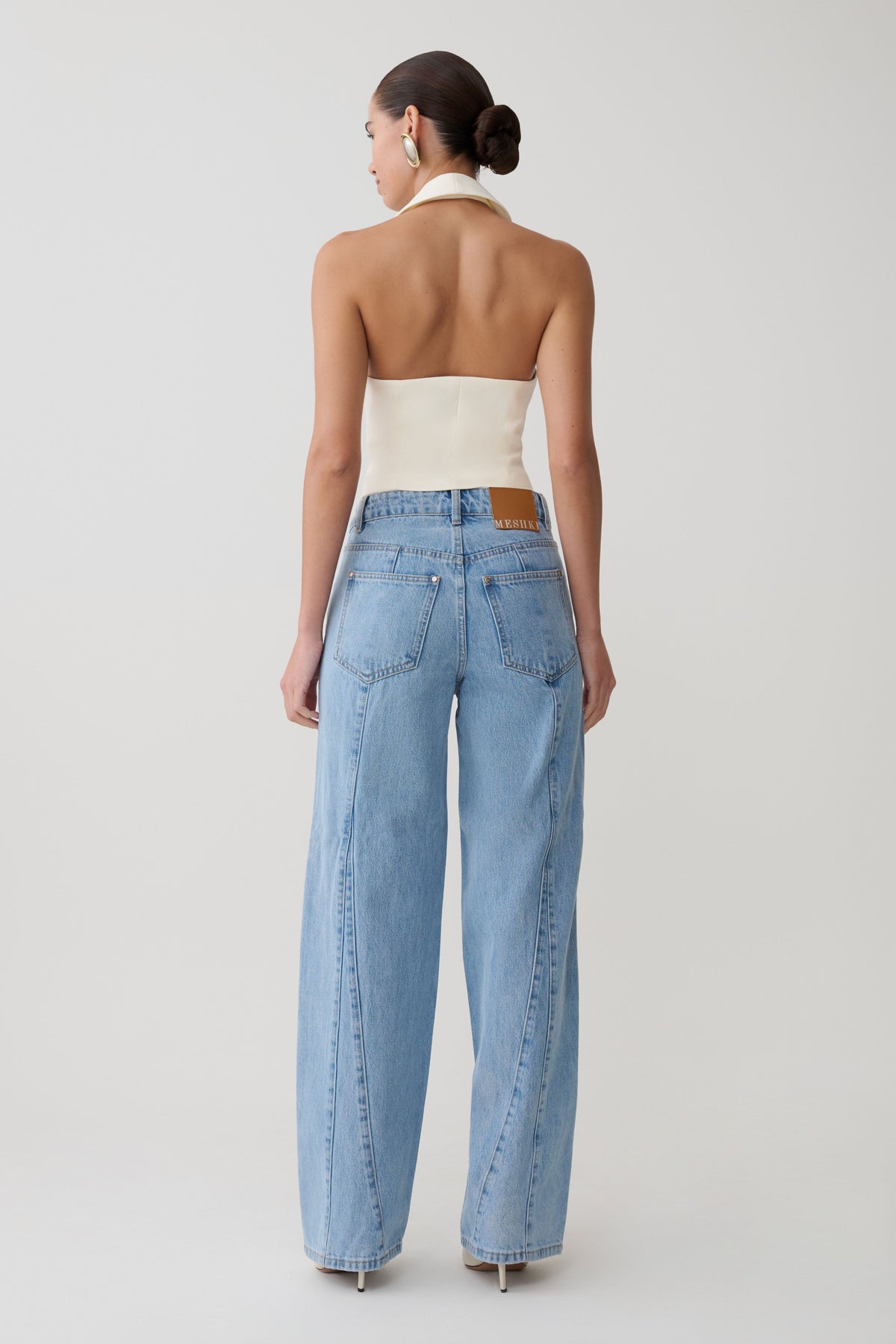 Roy Mid Bel Bol Paça Denim Jean Classic Mavi