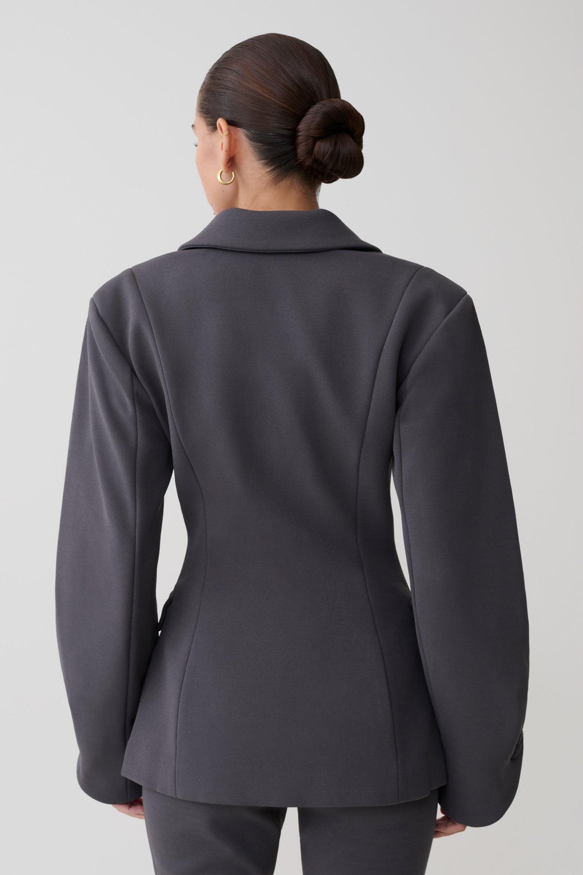 Wesley Structured Blazer Antrasit Gölge