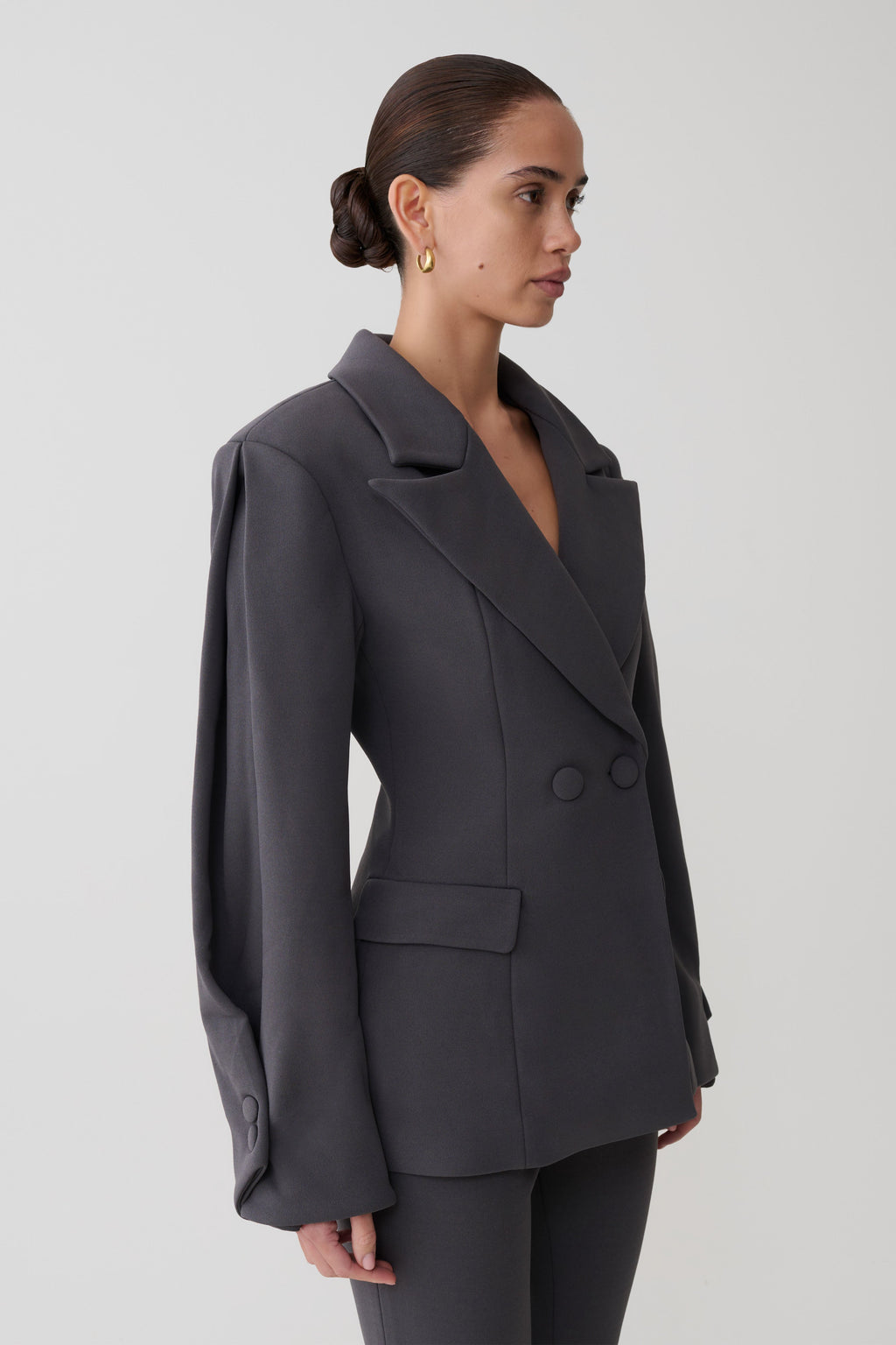 Wesley Structured Blazer Antrasit Gölge