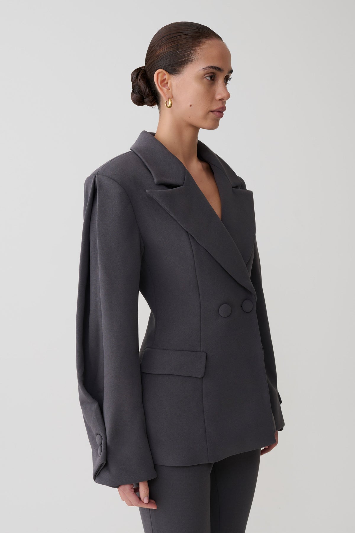 Wesley Structured Blazer Antrasit Gölge