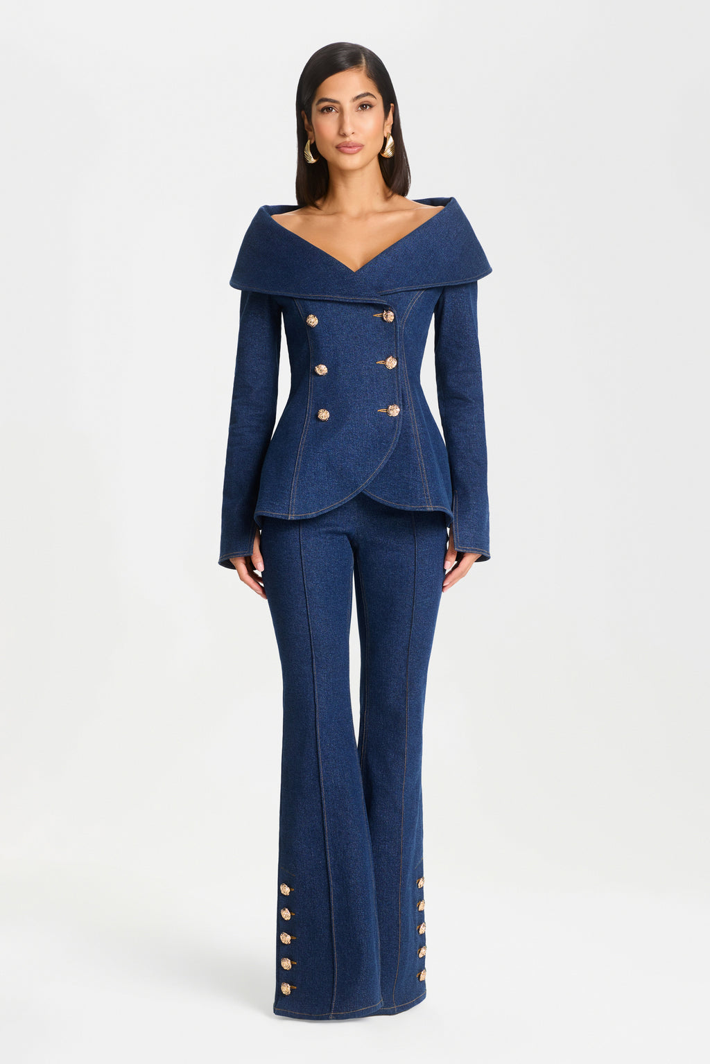 Kendra Koyu Denim Pantolon