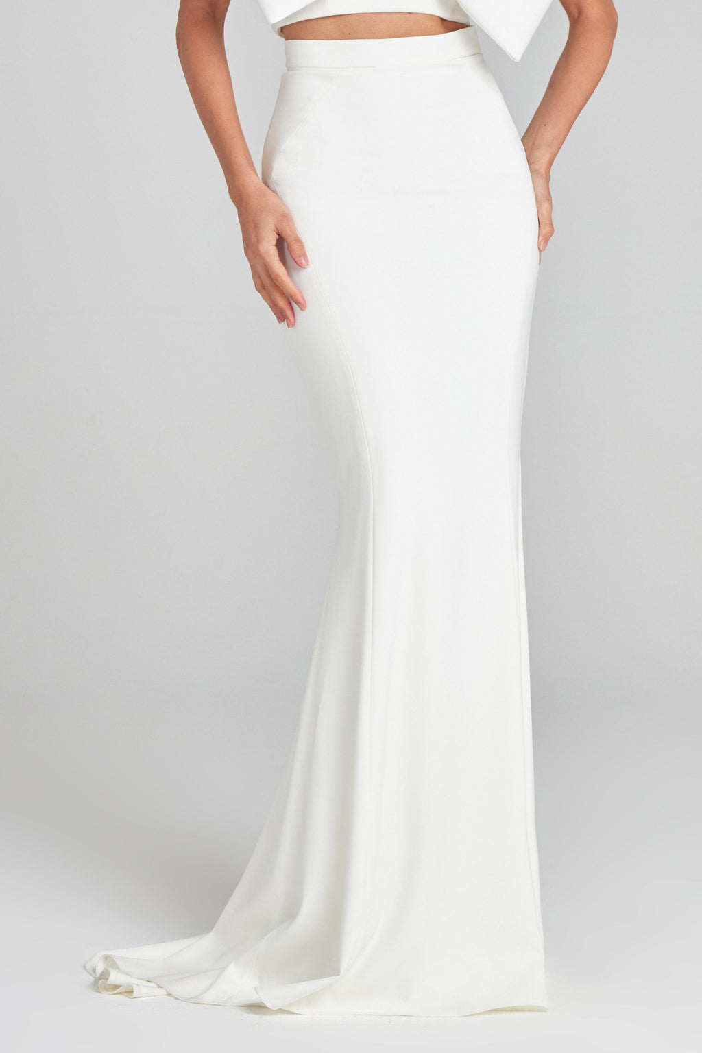 Carolina Beyaz Maxi Etek