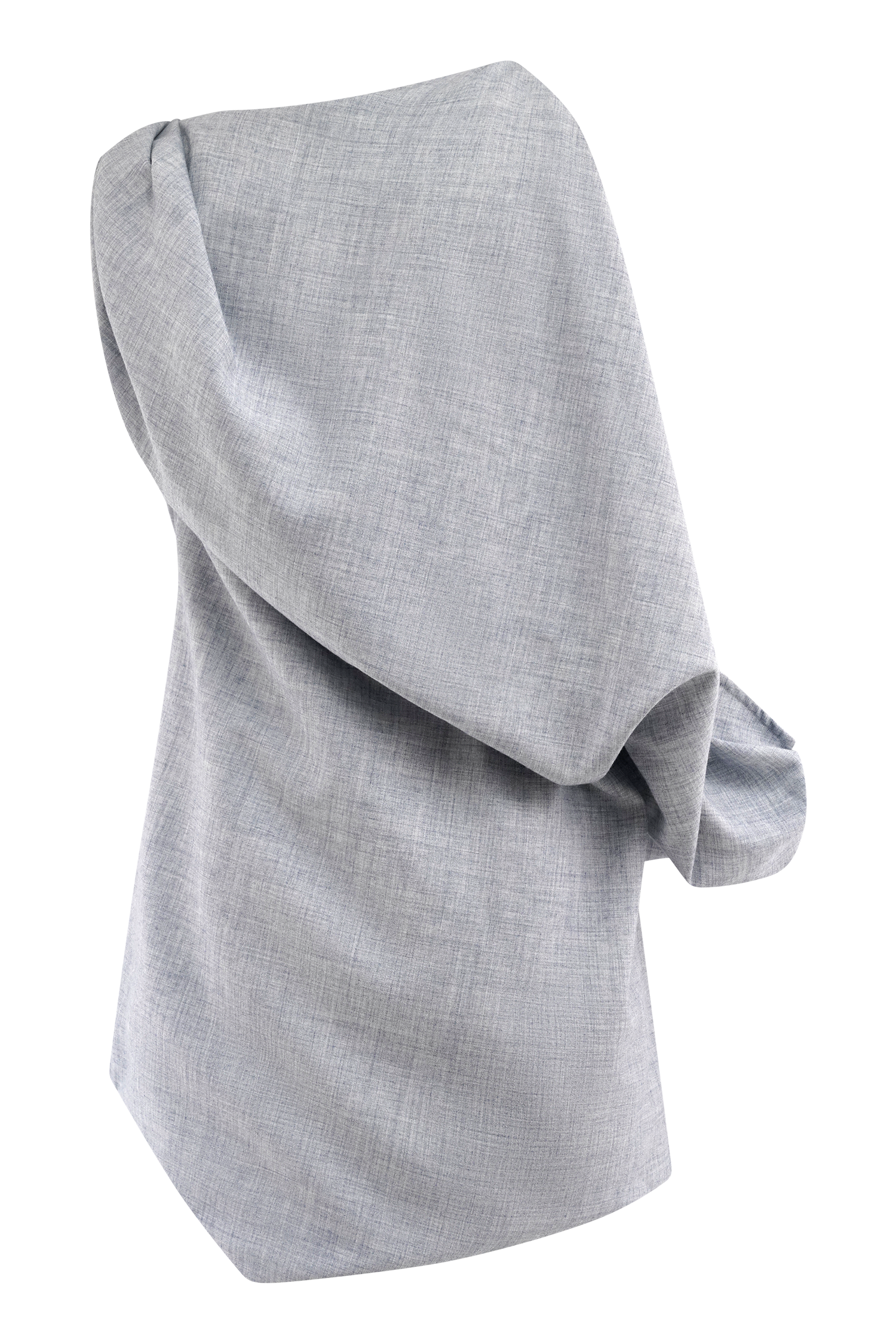 Gabriella Draped Mini Elbisesi - Kömür Mavisi