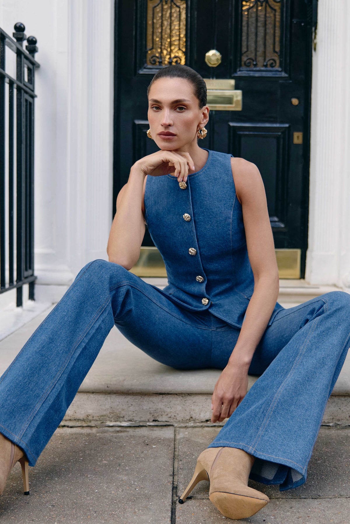 Nicole Denim Yelek