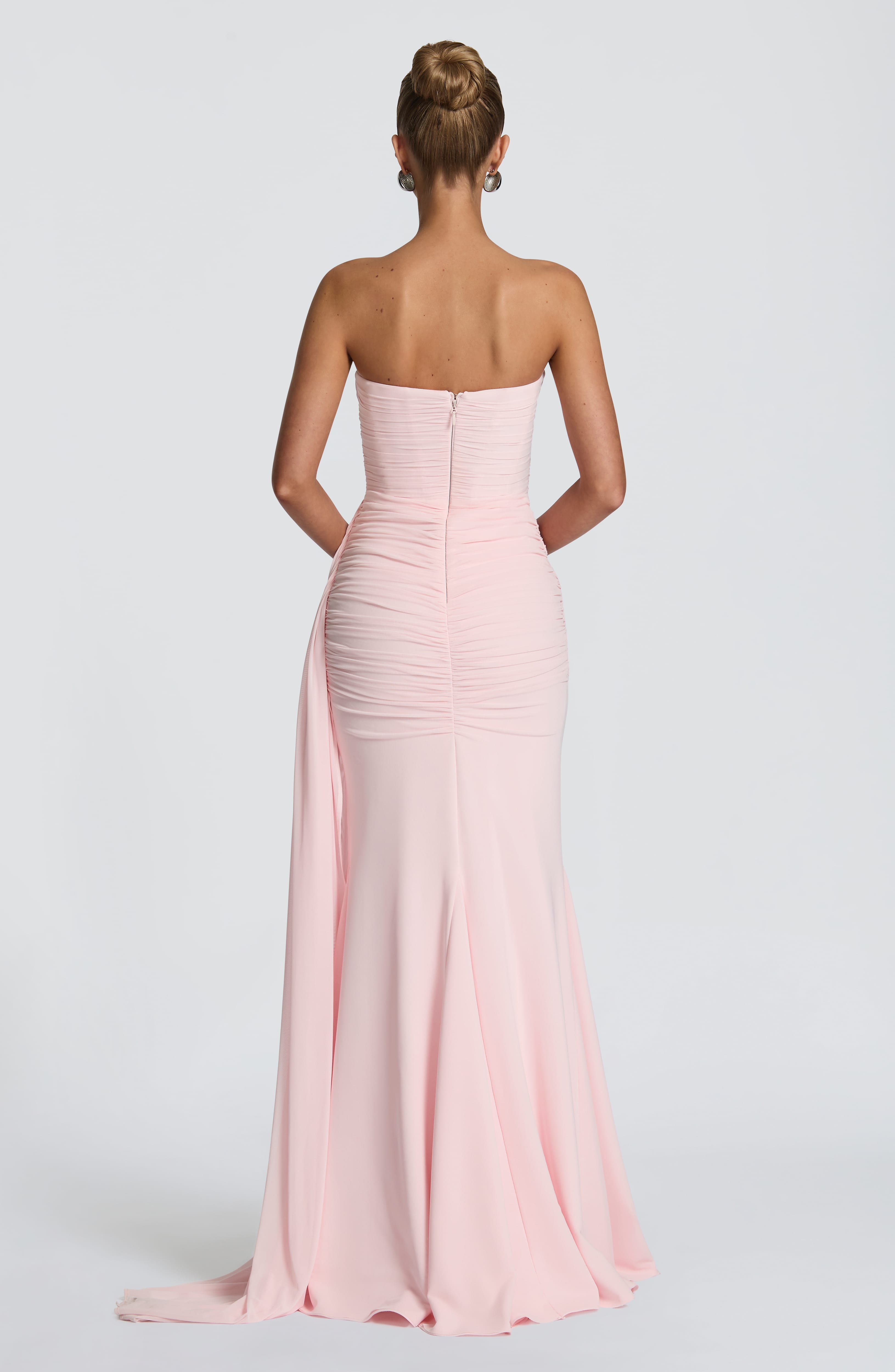 Ashika Maxi Elbise - Toz Pembe