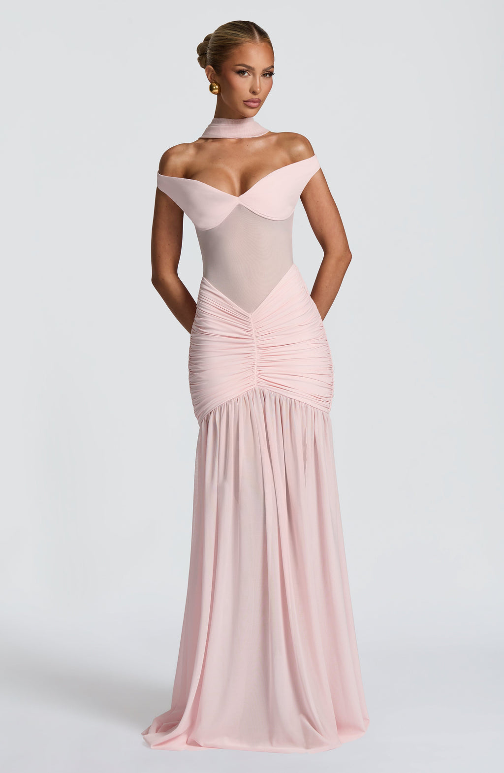 Alaia Maxi Elbise - Blush