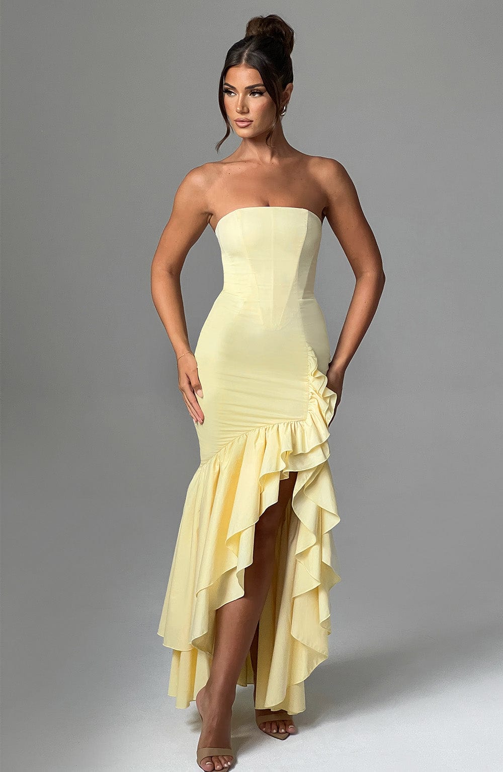 Angelina Maxi Elbisesi - Limon