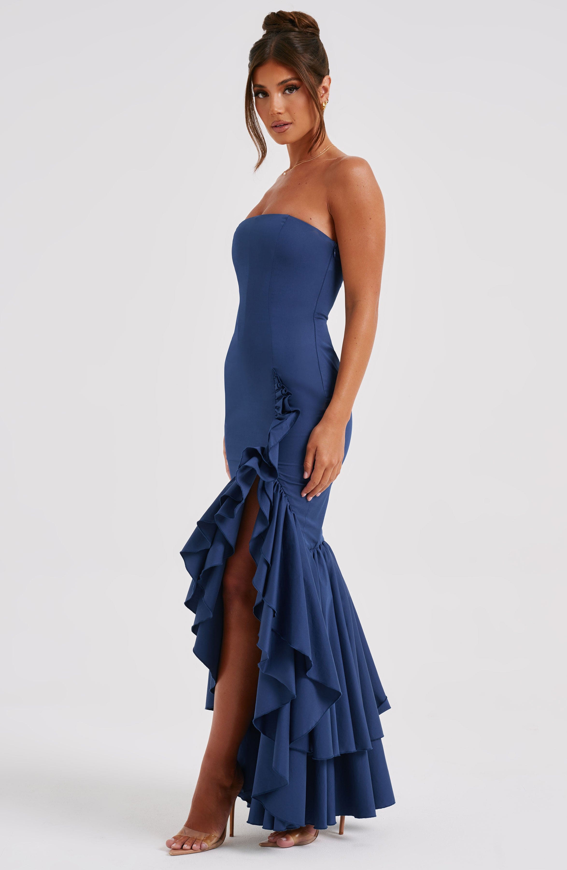 Angelina Maxi Elbisesi - Lacivert
