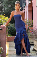 Angelina Maxi Elbisesi - Lacivert