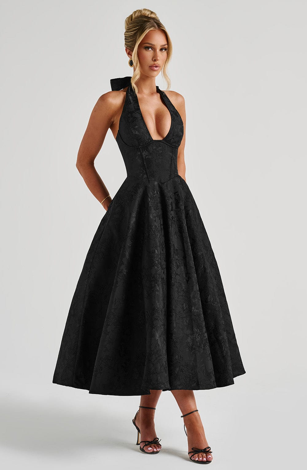 ALMIRA Vintage Midi Elbise
