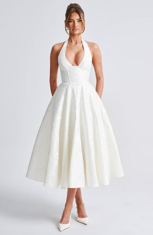 ALMIRA Vintage Midi Elbise