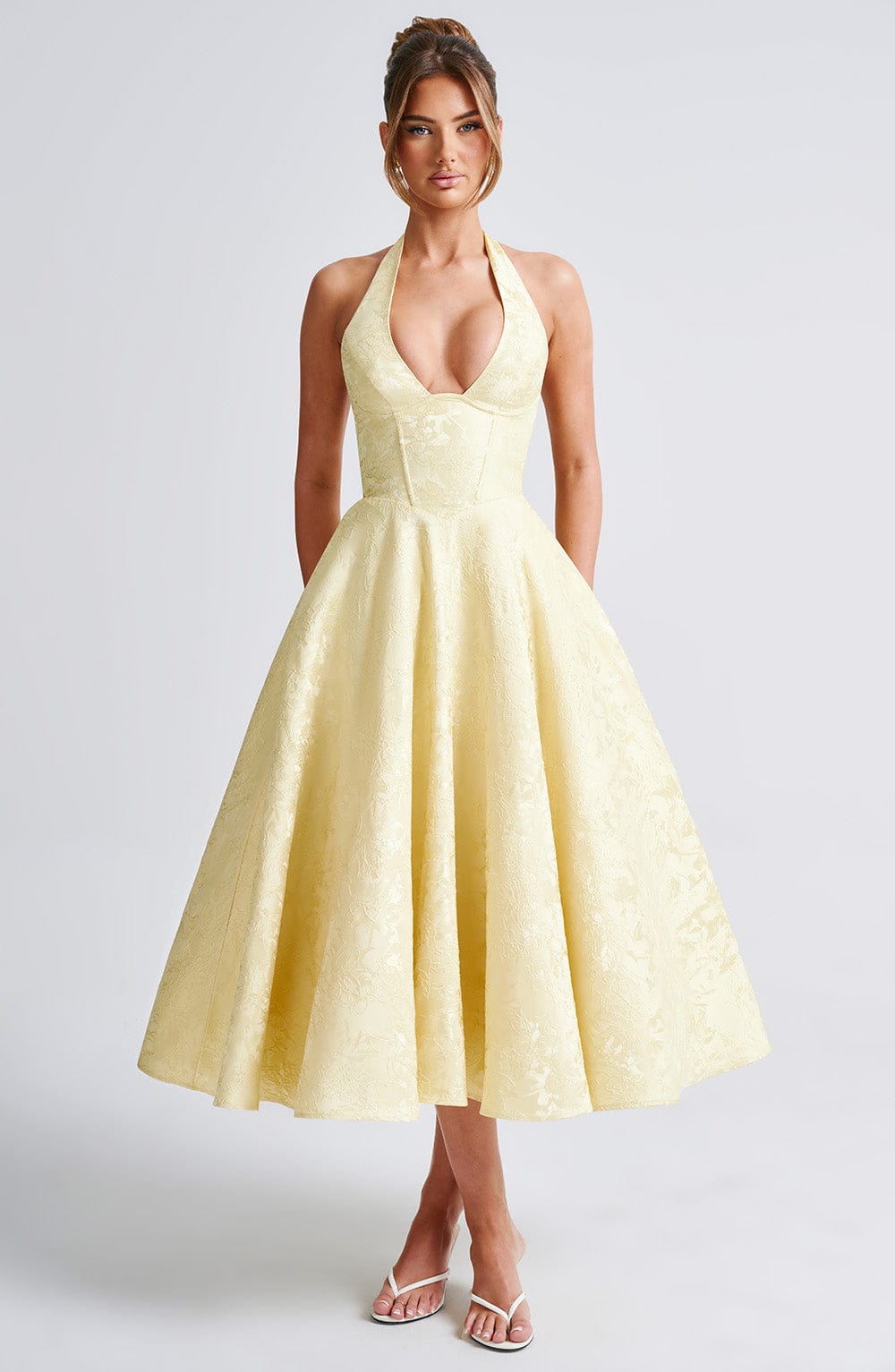 ALMIRA Vintage Midi Elbise