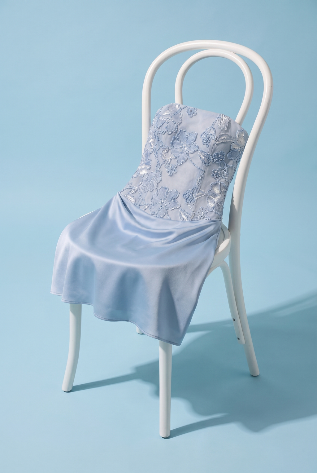 Baby Blue Mini Elbise