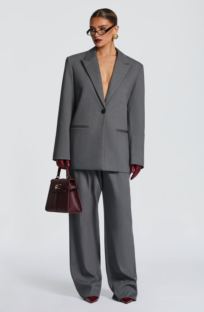 Reece Blazer Gri Melanj